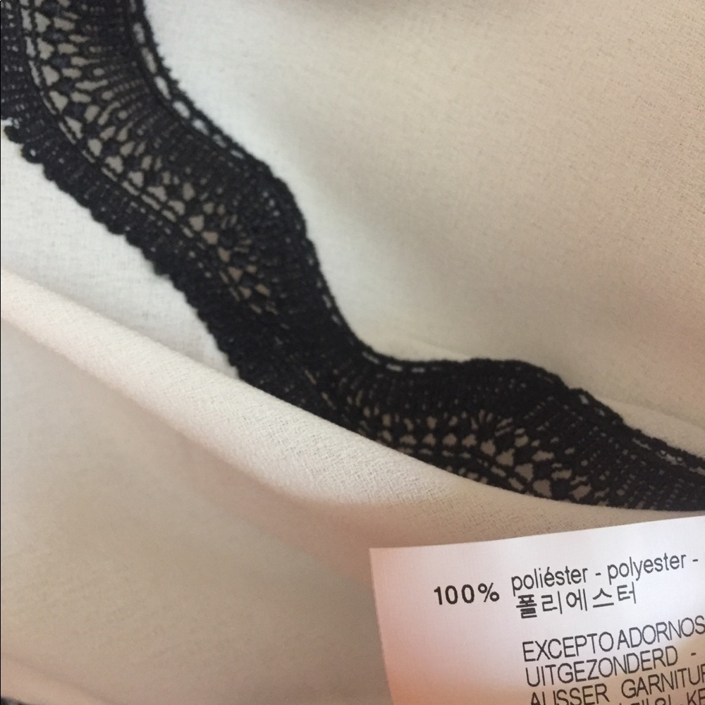 Zara contrast lace blouse - Picture 4 of 4